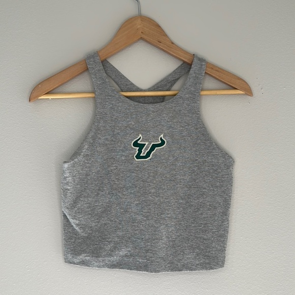 Beyond Yoga USF Bulls Gray cropped Tank Top